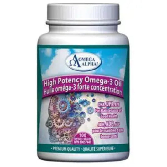 Omega Alpha High Potency Omega 3 Seal Oil 500mg, 100 Softgels