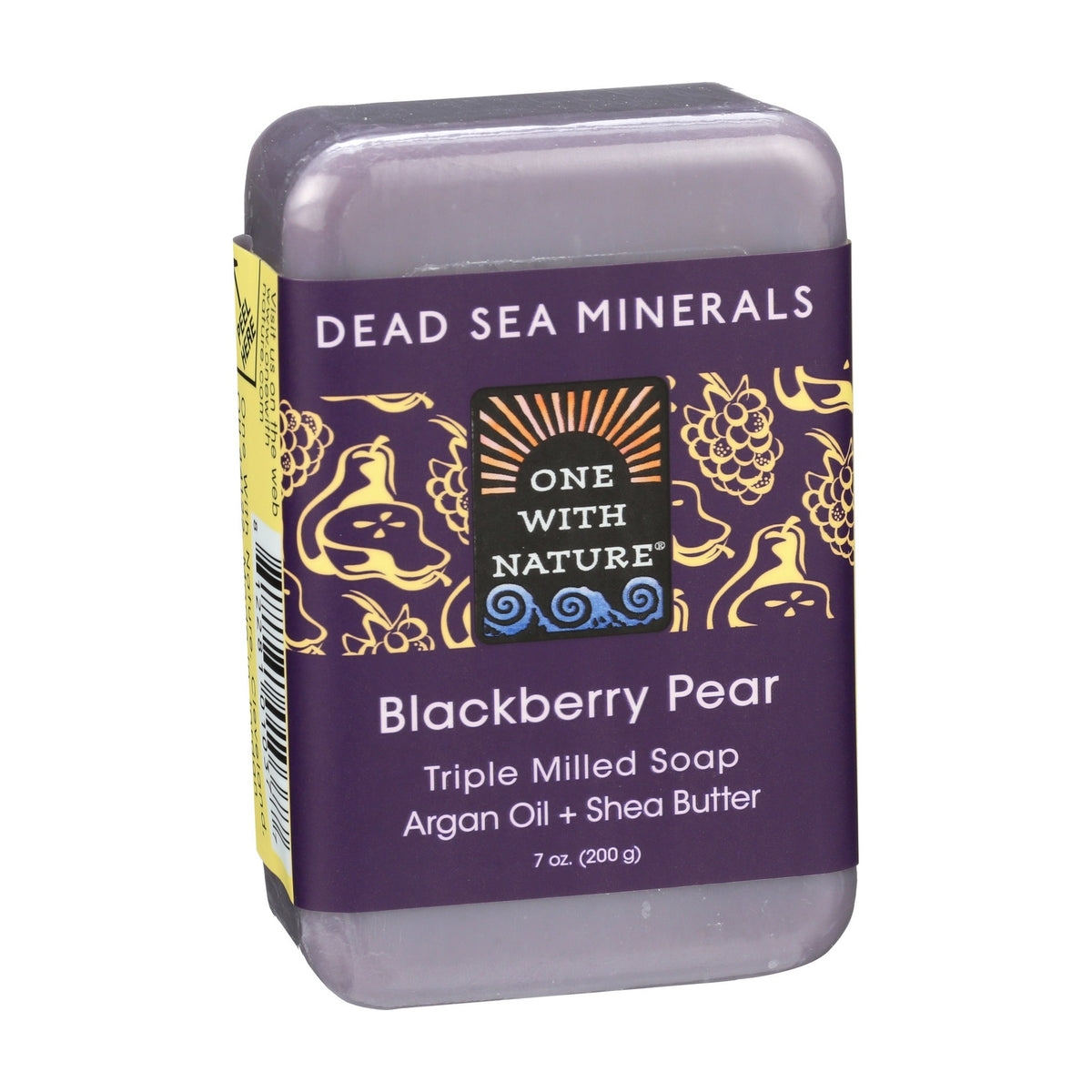 One With Nature Dead Sea Mineral Bar Soap Blackberry Pear 200g