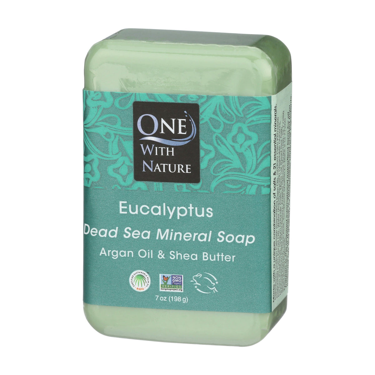 One With Nature Dead Sea Mineral Bar Soap Eucalyptus 200g