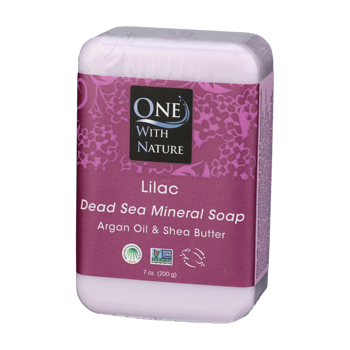 One With Nature Dead Sea Mineral Bar Soap Lilac 200g