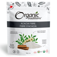 Organic Traditions Acacia Fibre, Prebiotic fibre to support digestion, 340g