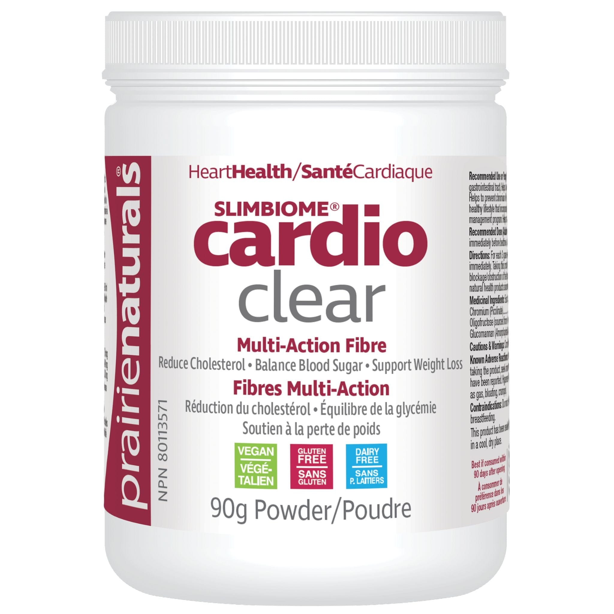 Prairie Naturals Slimbiome Cardio-Clear Multi-action Fibre, 90g