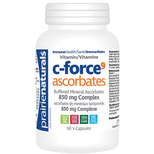 60 Vegetable Capsules // Prairie Naturals Vitamin C Force // 60 Vegetable Capsules 