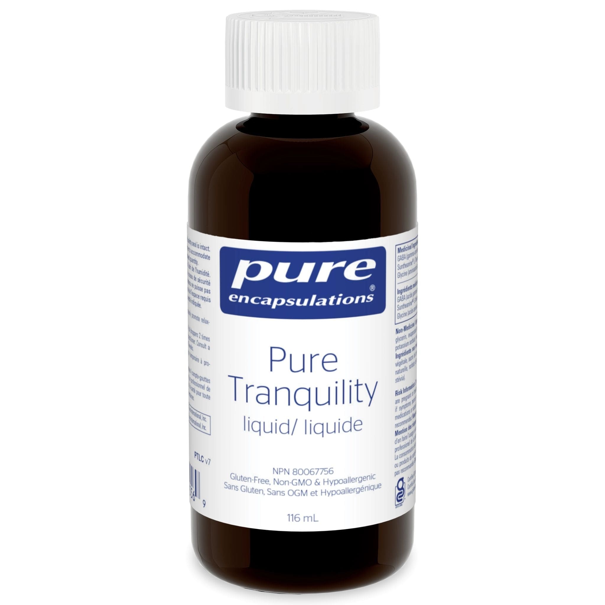 Pure Encapsulations Pure Tranquility Liquid, GABA, Glycine and L-Thean ...
