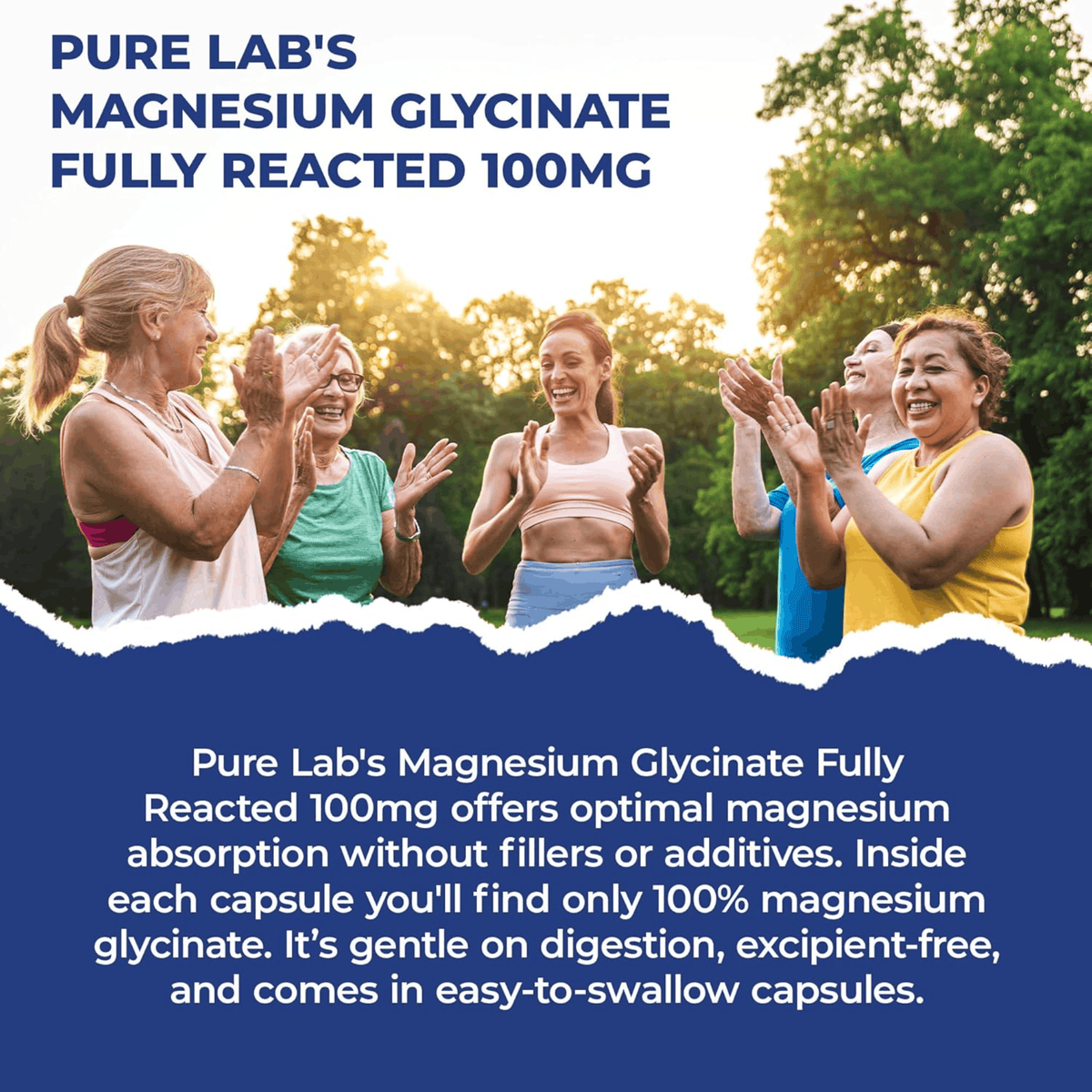 All | Pure Lab Vitamins Magnesium Glycinate 100mg Fully Reacted