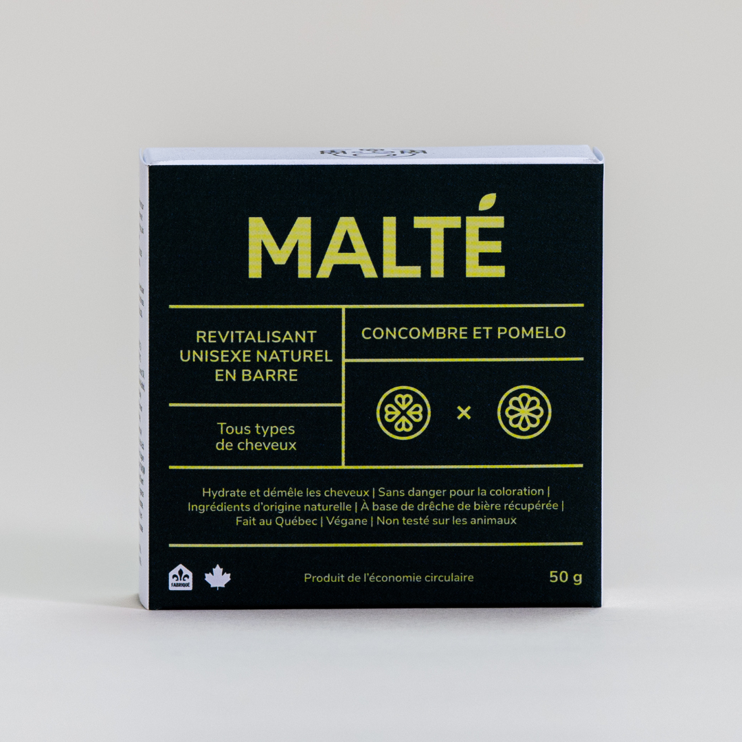 Malté Conditioner Bar, Cucumber & Pomelo, 50g