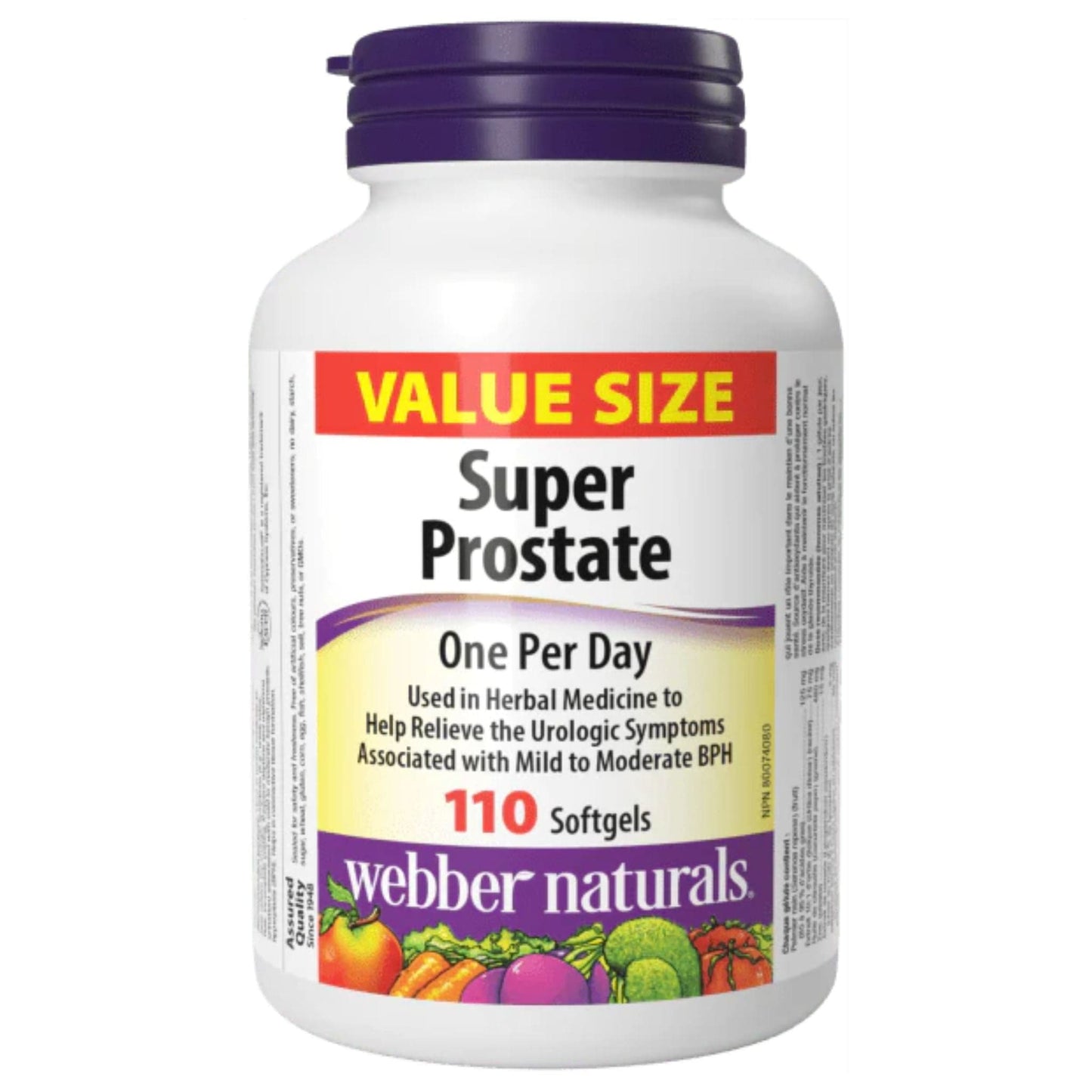 110 Softgels | Webber Naturals Super Prostate One per Day
