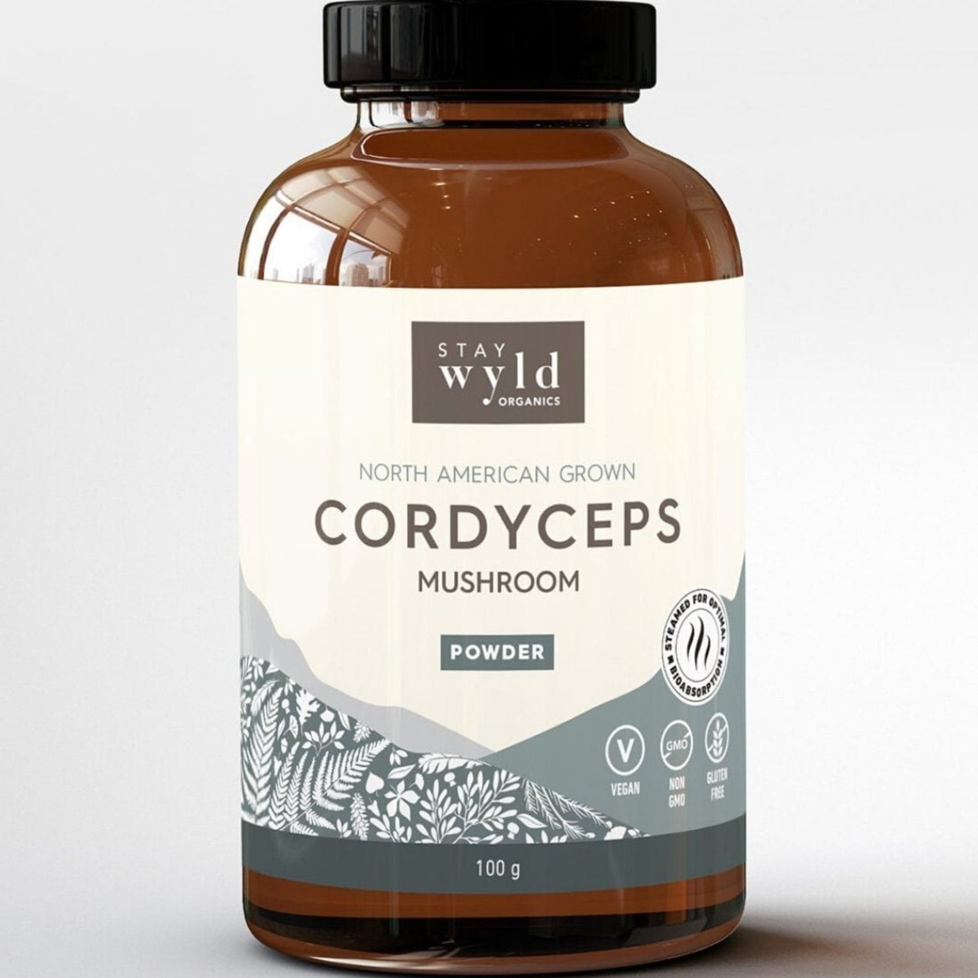 100g | Stay Wyld Organics Cordyceps Mushroom Powder