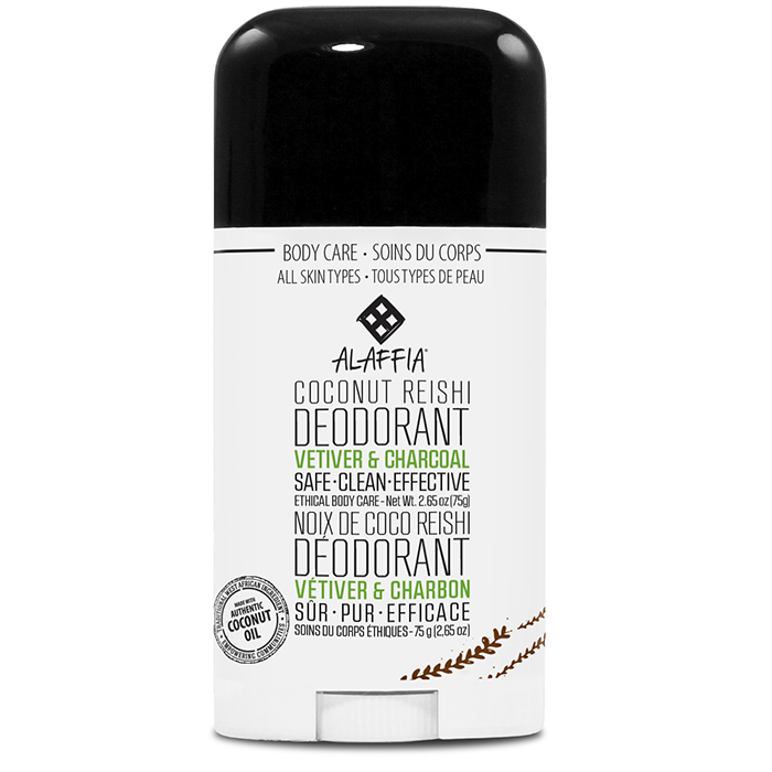Alaffia EveryDay Coconut Charcoal Deodorant, 75g