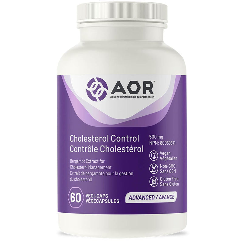 AOR Cholesterol Control, Bergamot Flavonoids for Healthy Cholesterol and Blood Sugar, 60 Capsules
