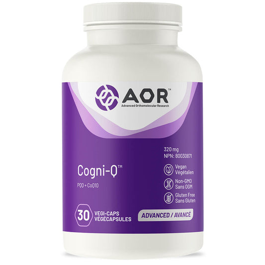AOR Cogni-Q (PQQ + CoQ10), 320mg, 30 Vegi-Capsules