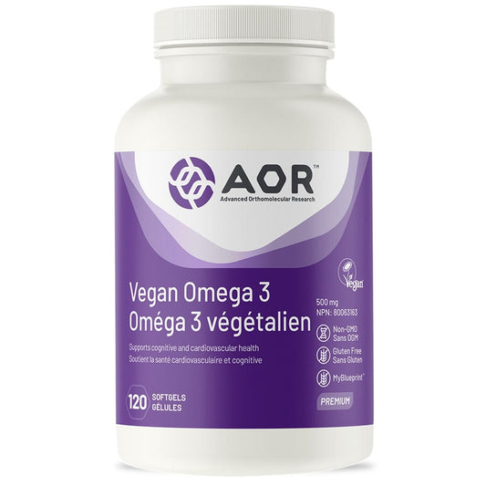 AOR Eco-Series Cogni Omega-3, 120 Vegi-Softgels