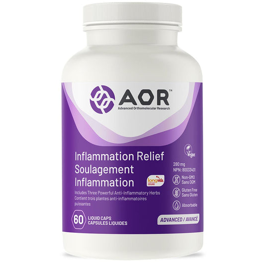 AOR Inflammation Relief, 280mg, 60 Liquid Vegi-Capsules