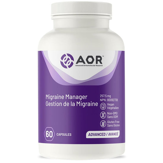 AOR Migraine Manager, 60 Capsules