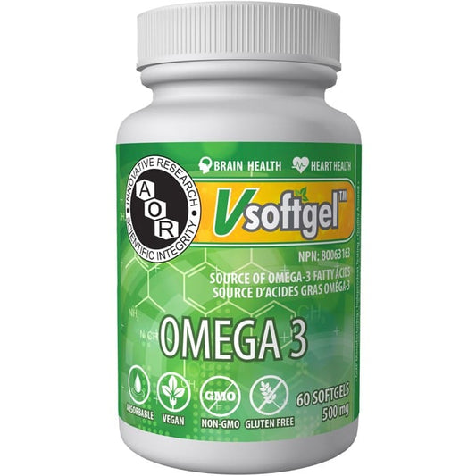 AOR Omega 3, 500mg, 90 Vegi-Softgels - (Discontinued by Vendor)