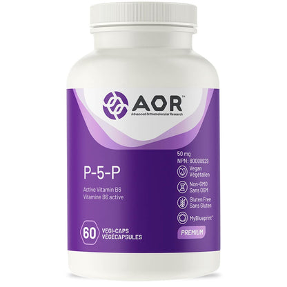 AOR P-5-P, 50mg, 60-120 Vegetable Capsules