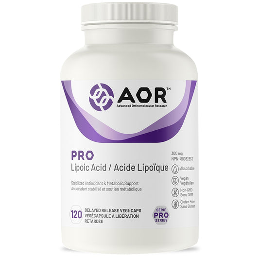 AOR Pro Lipoic Acid, 120 Capsules