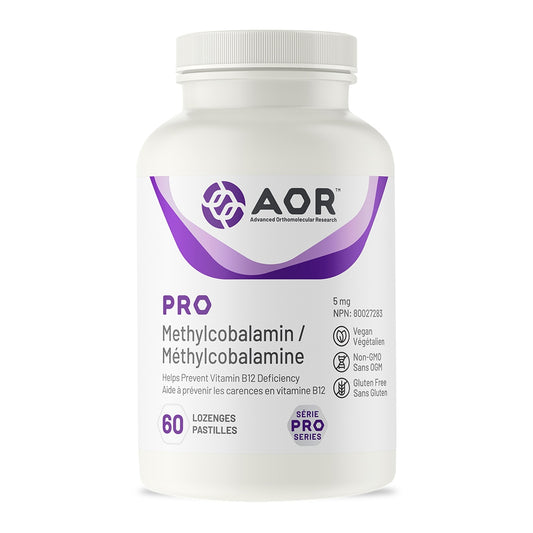 AOR Pro Methylcobalamin 5mg, 60 Lozenges