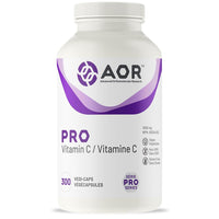 AOR Pro Vitamin C, 1000mg Vitamin C per Capsule, Antioxidant and Immune Support, 300 Capsules