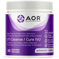 AOR UTI Cleanse Powder with Cranberry, Helps Prevent and Fight Recurrent UTIs, Safe and Effective Relief