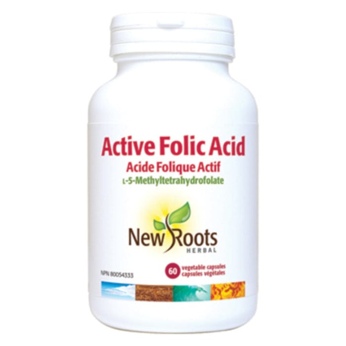 New Roots Active Folate 1000mcg with B6 and B12, 60 Tablets