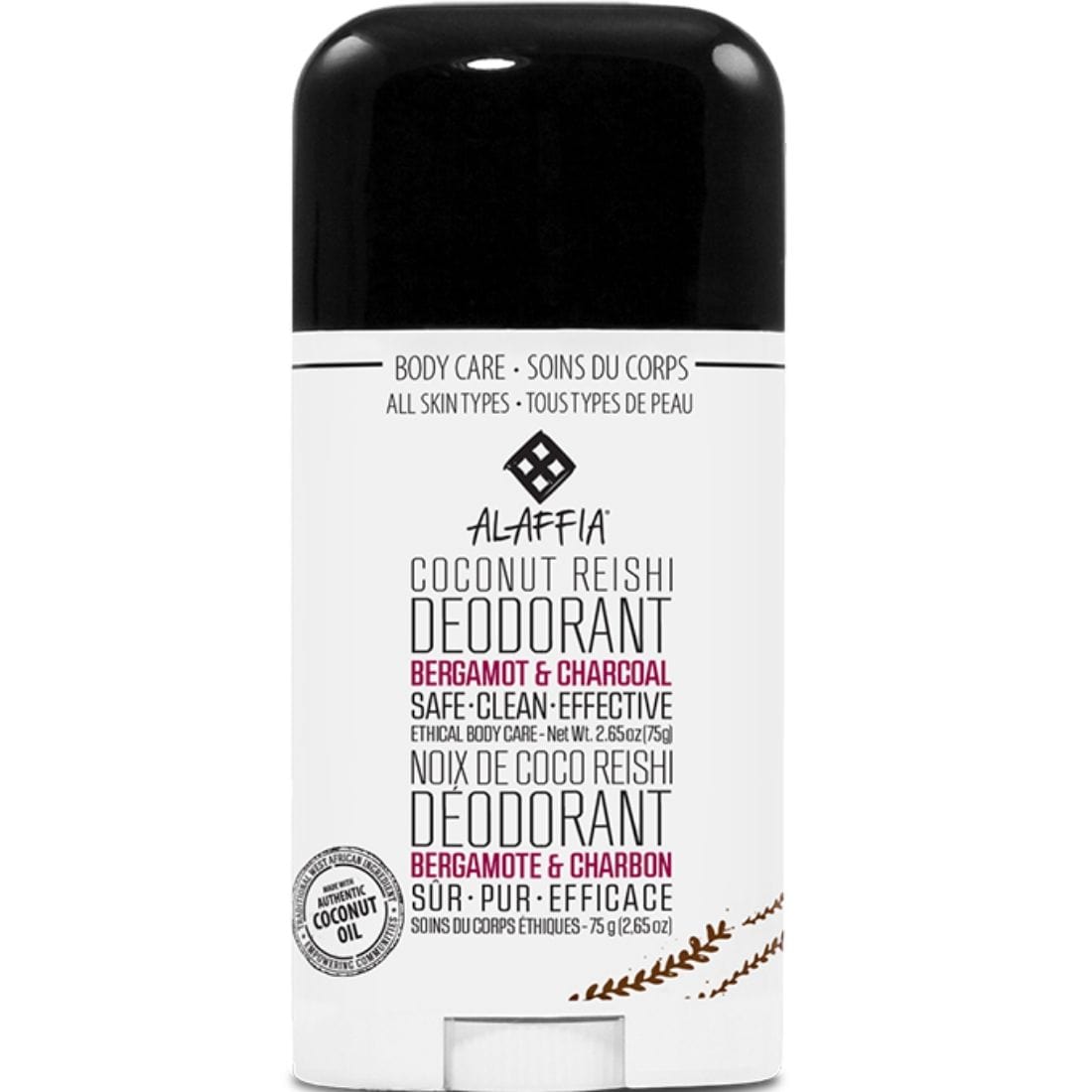 Alaffia EveryDay Coconut Charcoal Deodorant, 75g