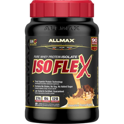 Chocolate Peanut Butter 2lb | Allmax Pure Whey Protein Isolate Isoflex // Chocolate Peanut Butter flavour