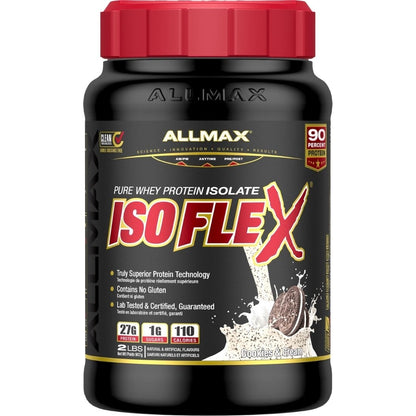 Cookies & Cream 2lb | Allmax Pure Whey Protein Isolate Isoflex // Cookies & Cream flavour