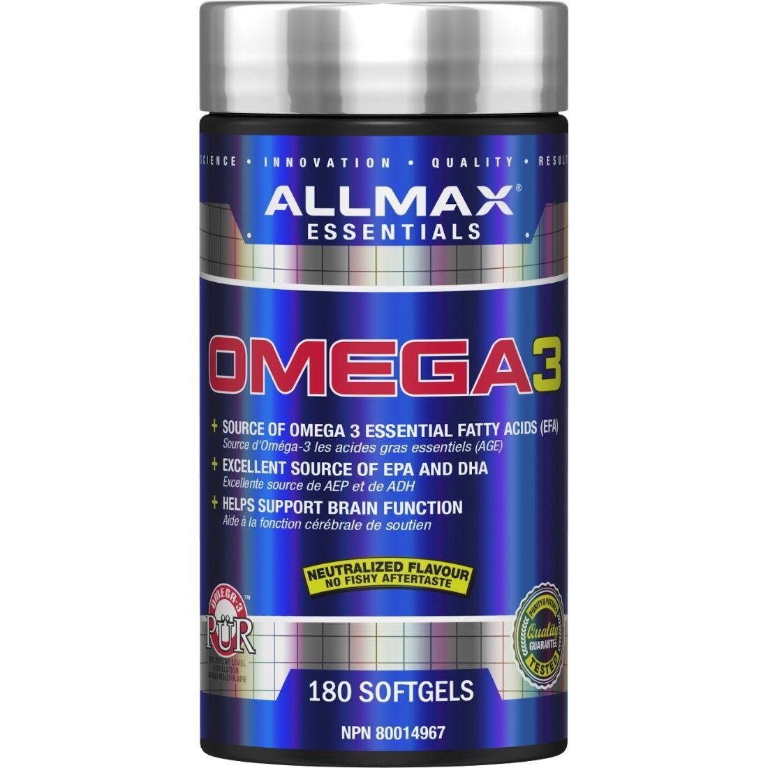 Allmax Omega 3, 180 Softgels