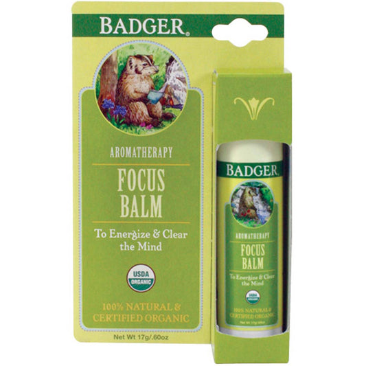 Badger Focus Balm Aromatherapy Stick, 17g