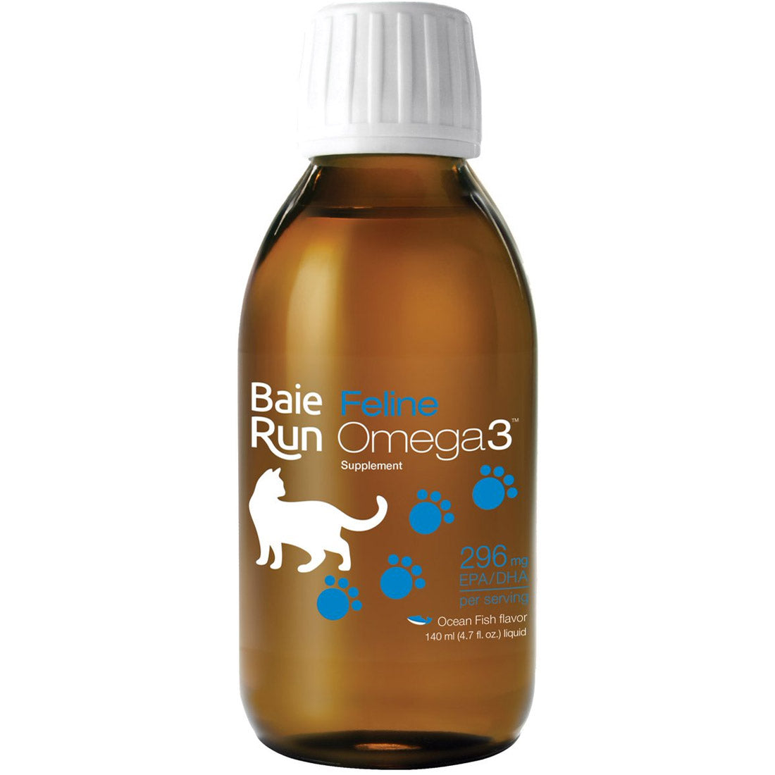 Baie Run Feline Omega-3 for Cats (Ocean Fish Flavour), 140ml