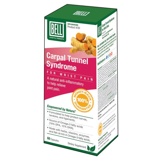 Bell Wrist Pain Carpal Tunnel Syndrome (#30), 60 Capsules