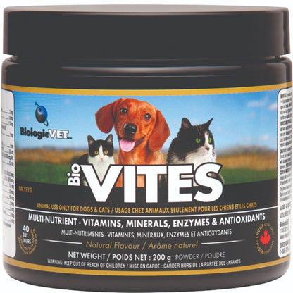 BiologicVet BioVITES, Complete Multi-Nutrient Supply For Dogs & Cats
