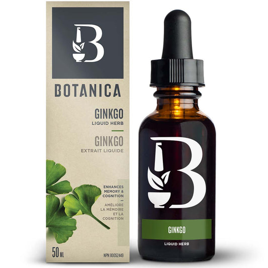 Botanica Organic Gingko Liquid (12.5mg per drop), 50ml