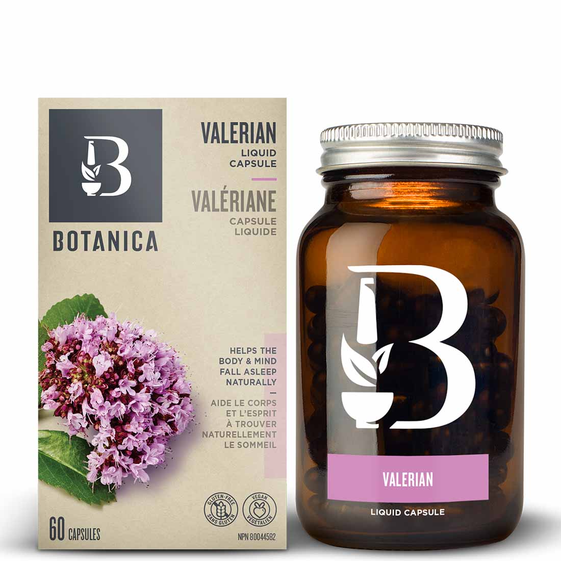 Botanica Valerian Root (Certified Organic), 60 Liquid Capsules