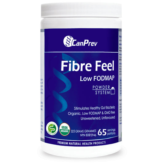 CanPrev Fibre Feel Powder (Organic, Non-GMO & Low FODMAP), 325g