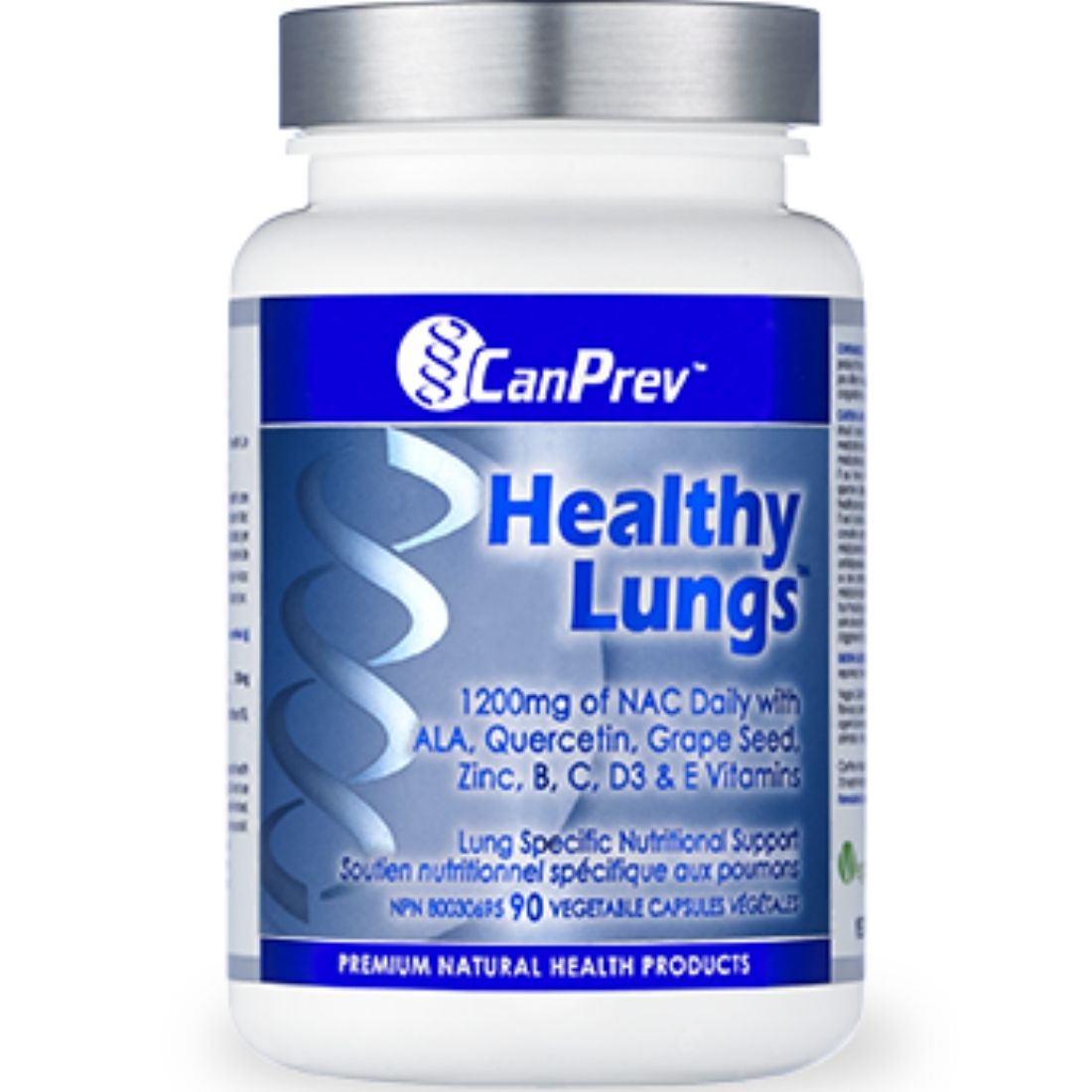 CanPrev Healthy Lungs (NAC, Quercetin, Vitamin C + more!), 90 Vegicaps