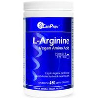 CanPrev L-Arginine Powder, 2.5g per Scoop for Cardiovascular Health and Sports Performance, 450g