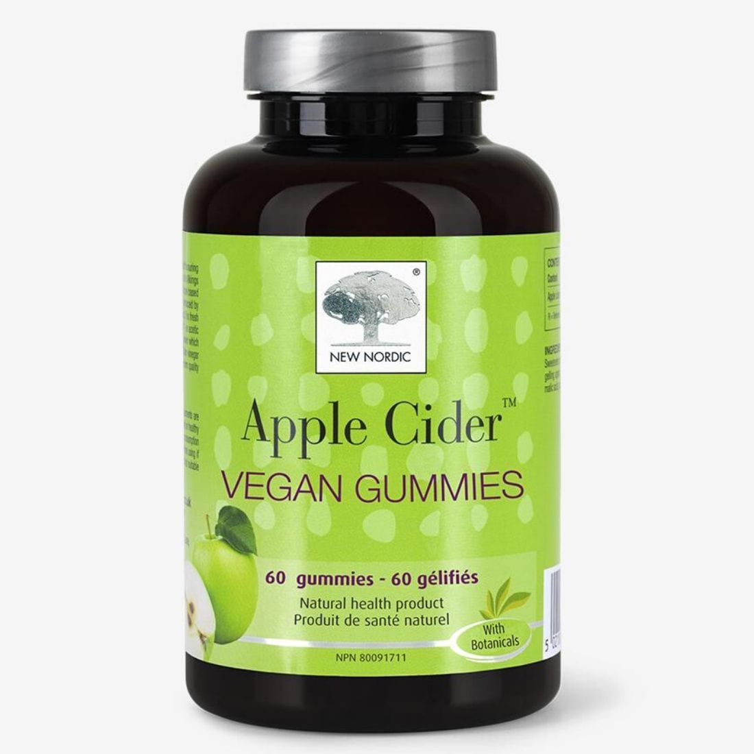 New Nordic Apple Cider Vinegar Gummies, 60 Vegan Gummies