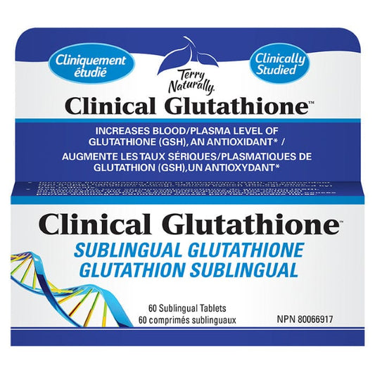 Terry Naturally Clinical Glutathione, 60 Sublingual Tablets