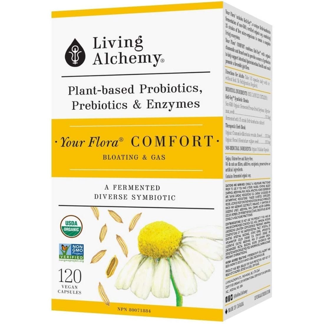 Living Alchemy Your Flora Comfort, Helps with Bloating and Gas