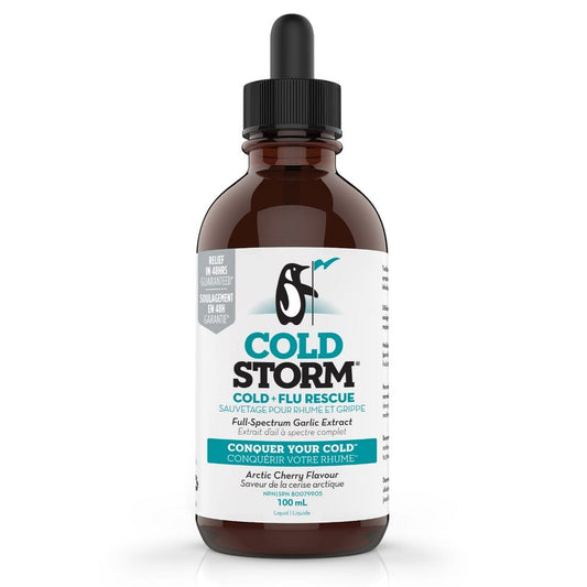 Strauss Naturals Cold Storm, Cold & Flu Rescue (Relief within 48 hours), Arctic Cherry