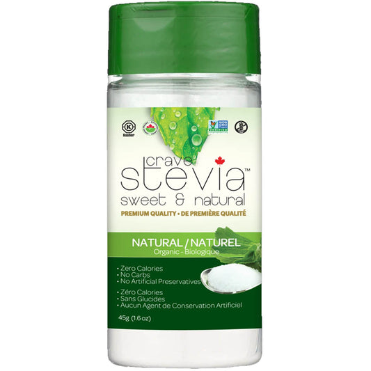 Crave Stevia Powder Stevia Bottle, 45g