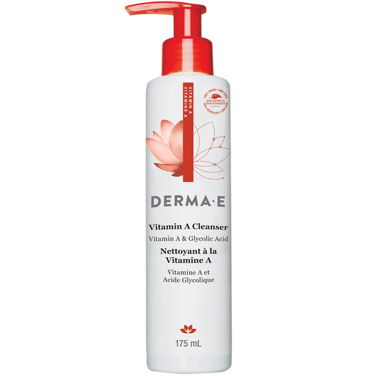 Derma E Anti-Wrinkle Cleanser, Vitamin A & Glycolic Acid, 175ml