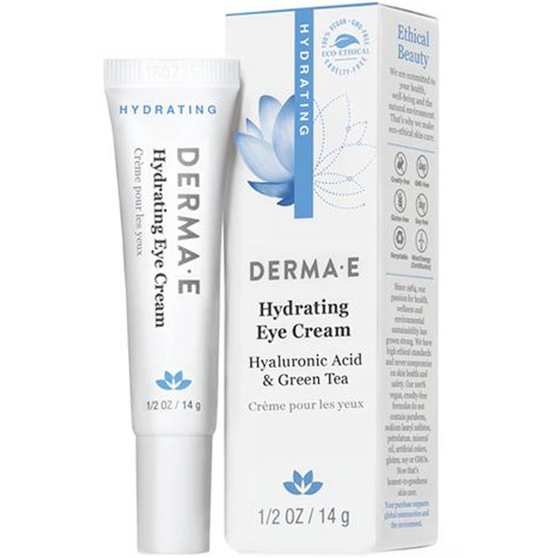 Derma E Hydrating Eye Cream, Hyaluronic Acid, 14g