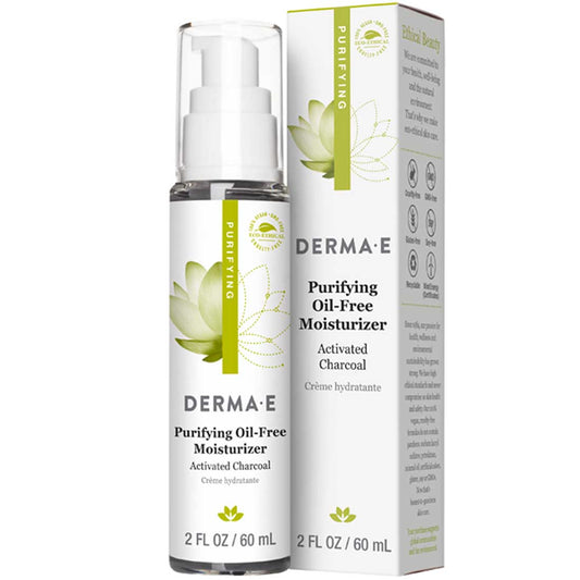 Derma E Purifying Oil Free Moisturizer, Activated Charcoal, 50ml