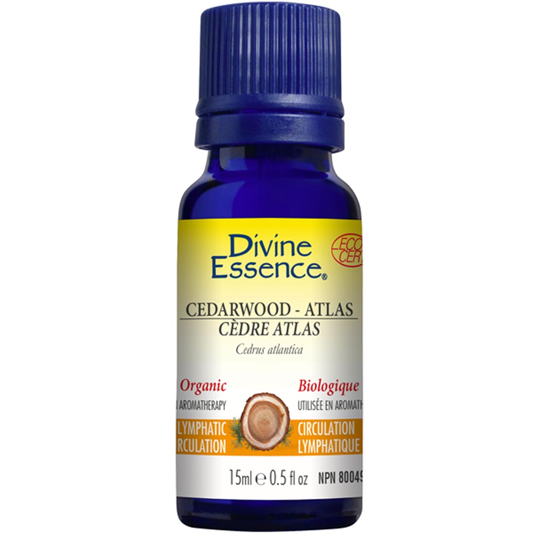 Divine Essence Cedarwood - Atlas Essential Oil (Organic), 15ml