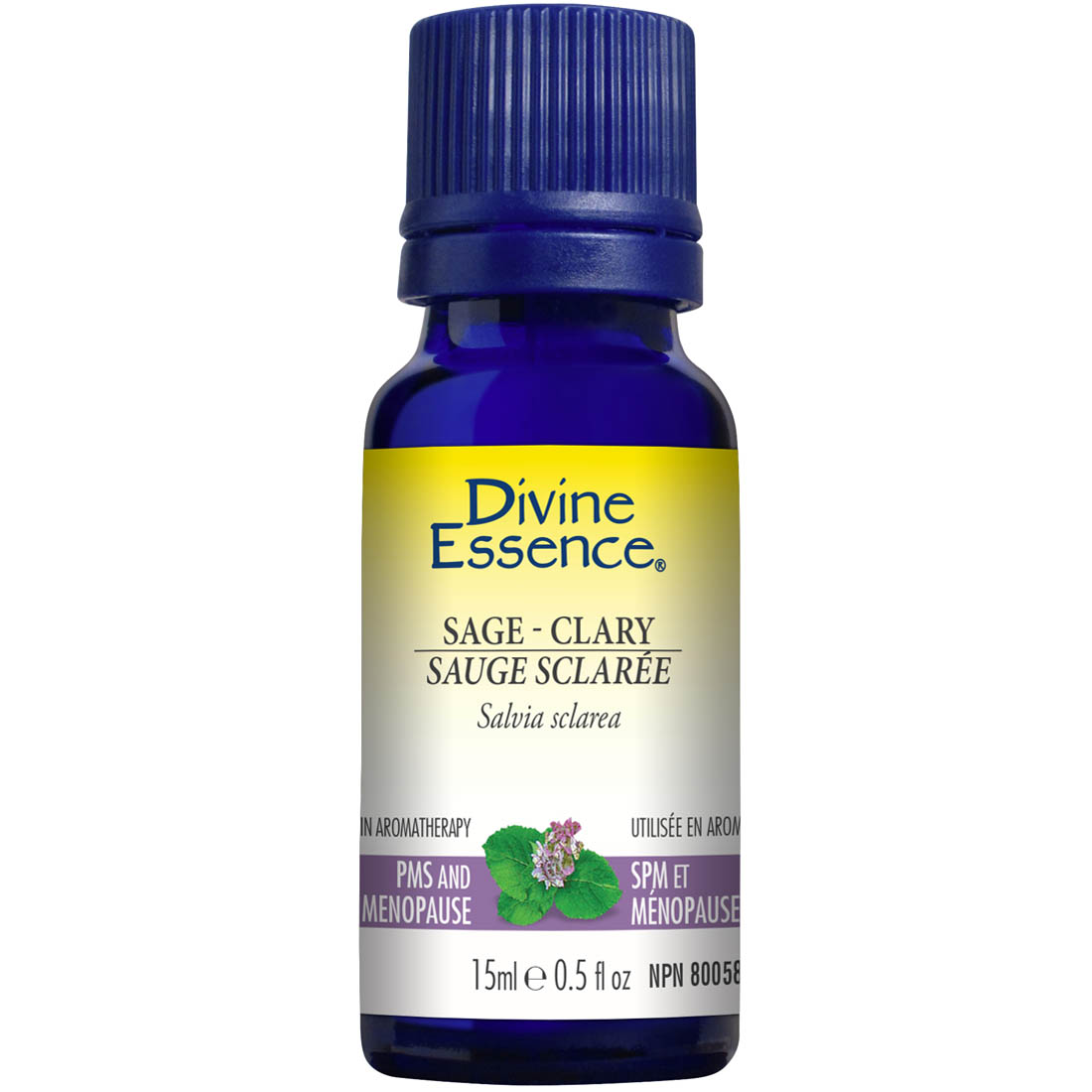 Divine Essence Clary Sage Essential Oil, 15ml