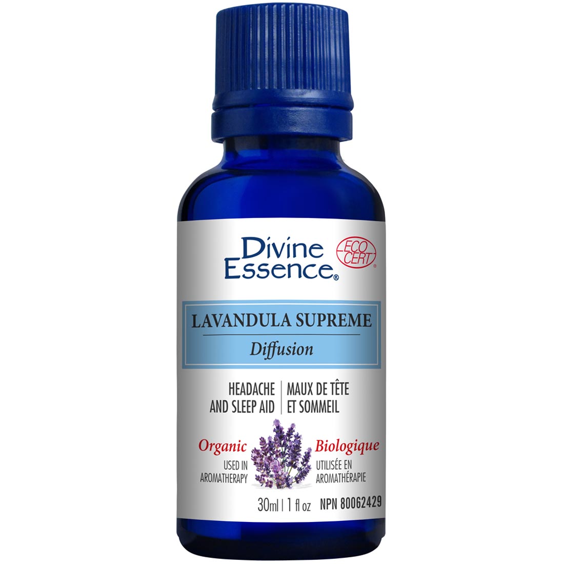 Divine Essence Lavandula Supreme Essential Oil (Organic), 30ml
