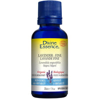 Divine Essence Lavender Fine Essential Oil (Organic), 15-100ml